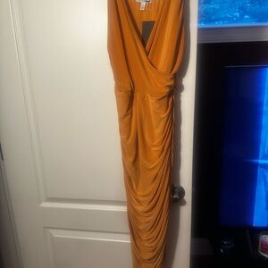 Fashion Nova Vibrant Orange Maxi Dress